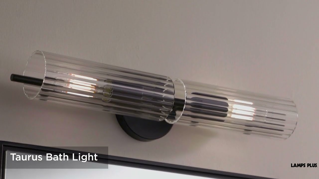 Video 1 Watch A Video About the Possini Euro Taurus Matte Black 2 Light Bath Light