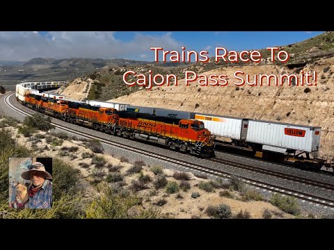 10 Mile Train Race! Blue Cut To Cajon Railway Summit! 2 Fast Priority Z Trains. Watch To See Winner!
