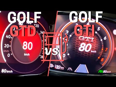 VW Golf 8 GTD vs Golf 8 GTI Clubsport ⛽ FUEL CONSUMPTION TEST