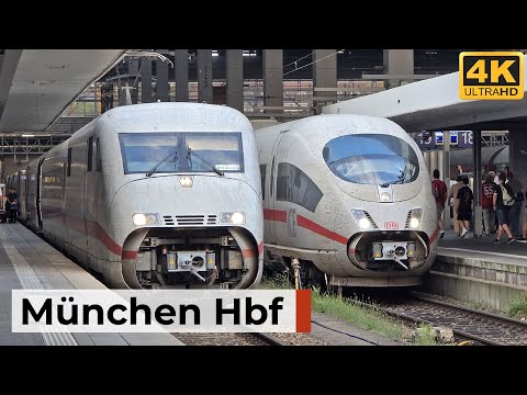 München Hbf 15.08.2025 - Abendstimmung mit ICE, Nightjet & internationalen Zügen