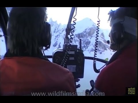 Himalaya on top through SA 315B Lama pilot's window