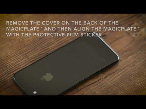 How to Mount a MagicPlate to a Mobile Device Using Protective Film Sticker