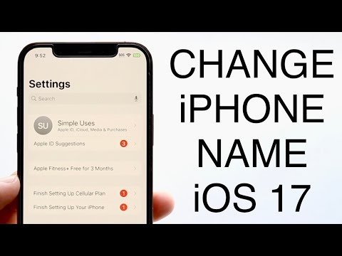How To Rename iPhone On iOS 17!
