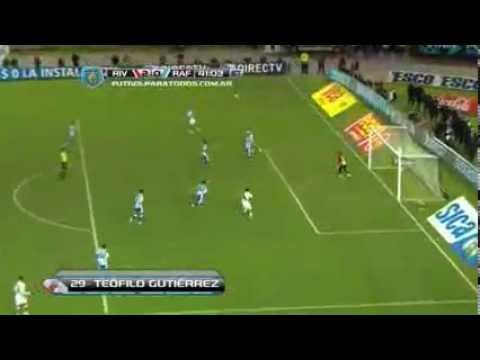 GOL DE GUTIÉRREZ. RIVER 2 - RAFAELA 0. FECHA 13