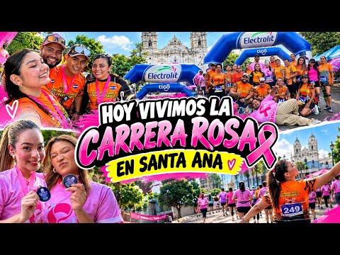 🩷🏃‍♀️ ¡HOY VIVIMOS LA CARRERA ROSA EN SANTA ANA, EL SALVADOR! 🎀