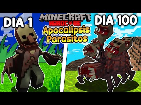 Mapaxe - 🐛I survived 100 DAYS in an APOCALYPSIS of PARASITES in Minecraft HARDCORE!