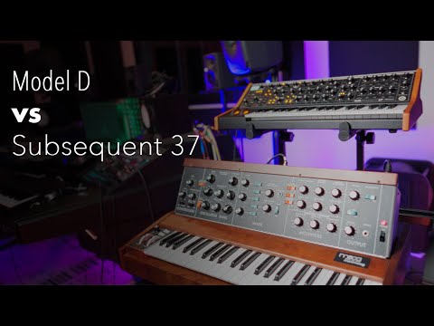 Minimoog Model D vs Subsequent 37 Comparison (BASS)