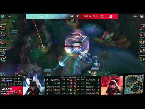 Poppy R + Amumu Q Funny interaction in proplay (TES vs JDG)