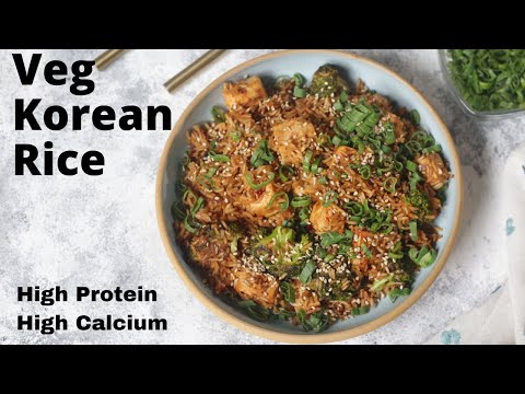 Healthy Veg Korean Flavoured Rice | High Protein Korean Fried Rice One-Pot Meal Recipe Nandita Iyer