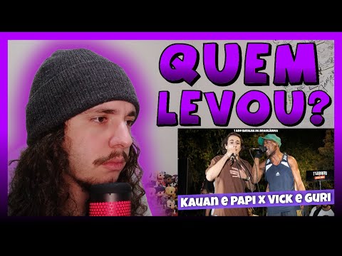 KAUAN E PAPI X VICK E GURI | 2 FASE BATALHA DA BRASILANDIA 1 ANO #32 | REACT BAUEB