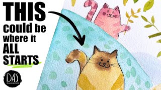 Let’s Paint a Party of Cats! Easy Watercolor Fun for Beginners