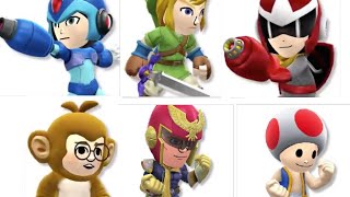All DLC Mii Costumes in Super Smash Bros Wii U