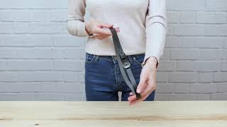 Ремінь жіночий Grande Pelle 11072 тонкий чорний