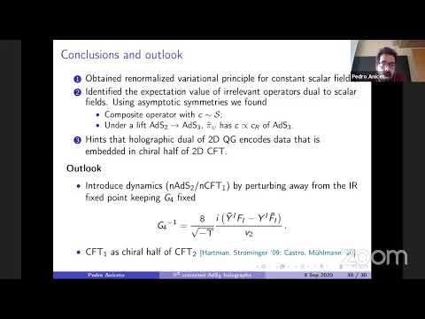 Workshop Black Holes: BPS, BMS and Integrability, Sept 9 2020,  afternoon: second session