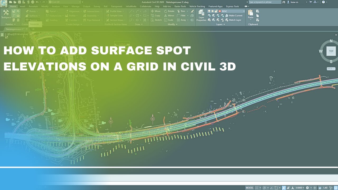 How to add Surface Spot Elevations on a Grid in Civil 3D