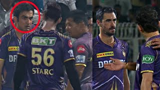 Gautam Gambhir got angry at Mitchell Starc even after the victory against RCB