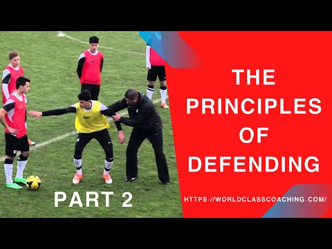 Soccer TRAINING - Principles of Defending 1v1 to 11v11 Part 2
