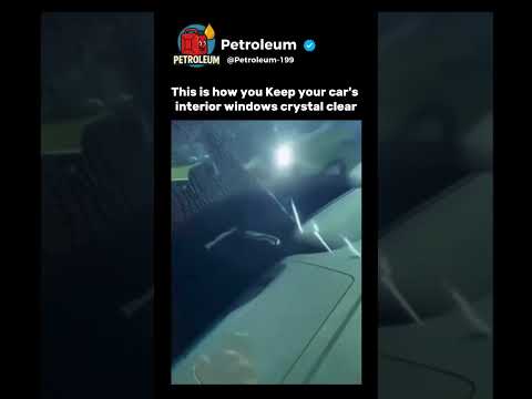 This is how you Keep your car's interior windows crystal clear..!!