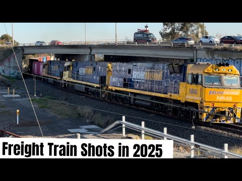 Freight train shots Around Victoria Featuring Pacific National & More!!