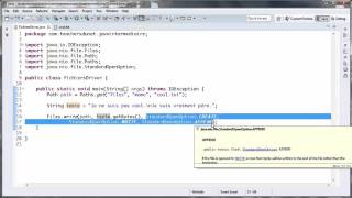 JAVA (Intermédiaire) - 70 - Ecrire du texte dans un fichier en Java (L&#39;option APPEND)