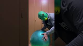 初めてバランスボールやってみた！