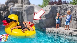 Dad Wakes Up In Swimming Pool! (WHO DID IT?)