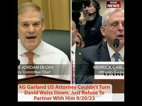 AG Garland US Attorney Couldn't Turn David Weiss Down, Just Refuse To Partner With Him