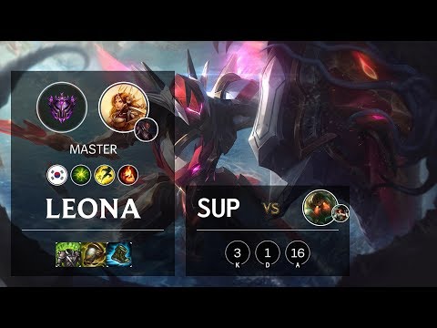 Leona Support vs Nautilus - KR Master Patch 10.5