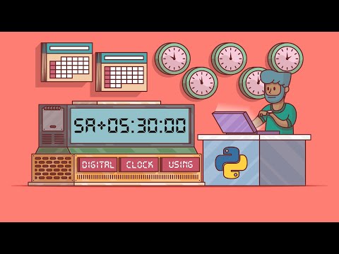 Digital Clock Using Python Python For Beginners Hindienglish