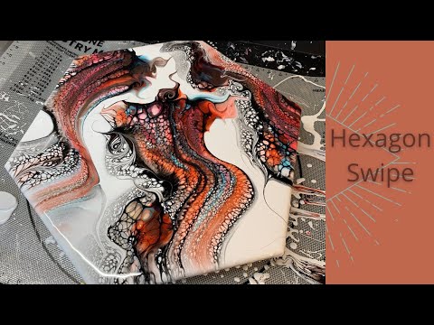 #139 Desert Rose Palette Knife Swipe | Acrylic Pour Painting | Fluid Painting | Abstract Art