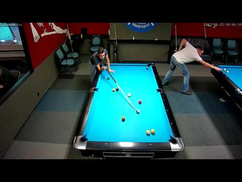 Tobias Bongers vs. Marcus Strey 14.1 Straightpoolvon BSC Shooters Mettmann