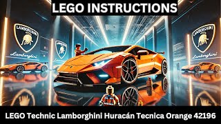 LEGO INSTRUCTIONS LEGO Technic Lamborghini Huracán Tecnica Orange 42196 | Ultimate Supercar Model