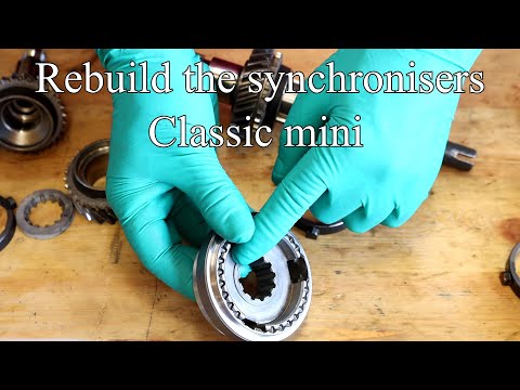 Classic mini gearbox synchros rebuild