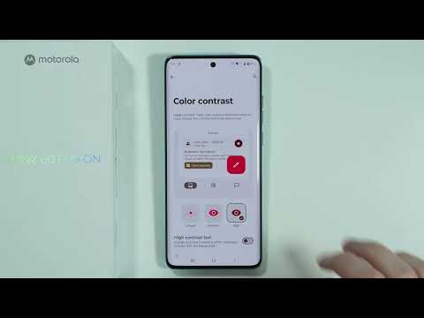 Motorola Edge 60 Fusion: How to Change Color Contrast