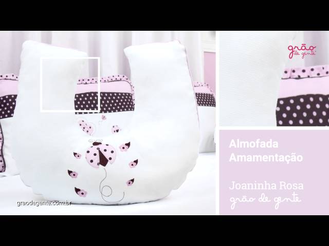 Almofada para Amamentação Joaninha Rosa | Ref: 53328