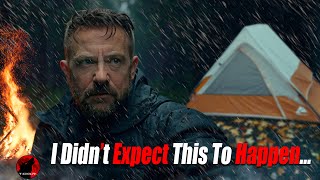 Forced To HUNKER DOWN in a Powerful Fall Storm - COLD - WIND - RAIN