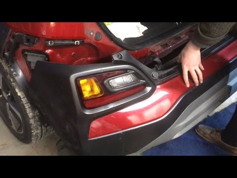 "removing" REAR BUMPER hyundai kona 2019