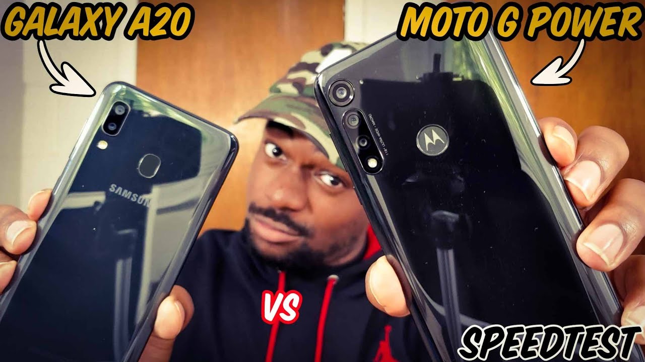 *DON'T BE FOOLED NOT ALL BATTERY* Moto G Power vs Galaxy A20 Speedtest!