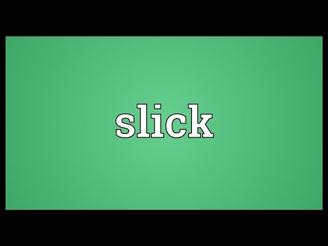 image-What is the synonym of slick?