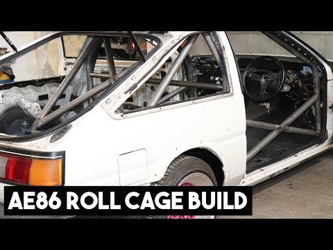AE86 COROLLA ROLL CAGE BUILD, TIME LAPSE
