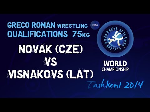 Qualifications - Greco Roman Wrestling 75kg - NOVAK (CZE) vs VISNAKOVS (LAT) - Tashkent 2014