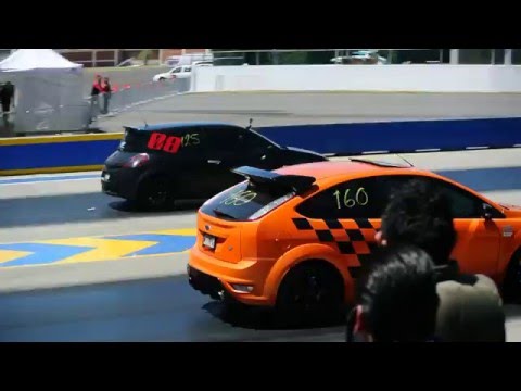 Focus ST Mk2 vs Renault Megane RS. Arrancones Pegaso, marzo 13 2016