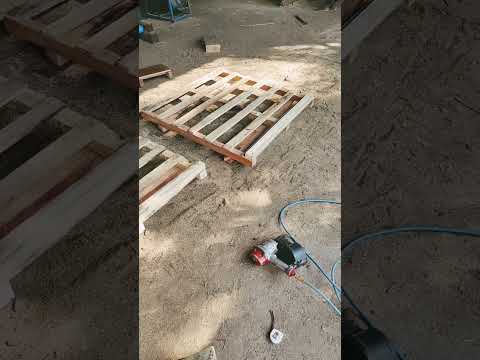 Industrial Hardwood Pallet