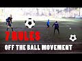 7 RULES - OFF THE BALL MOVEMENT | BASICS OF FOOTBALL/SOCCER