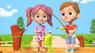 12345 Once I Caught a Fish Alive | Nursery Rhymes for Kids | Cartoon Song by Little Treehouse