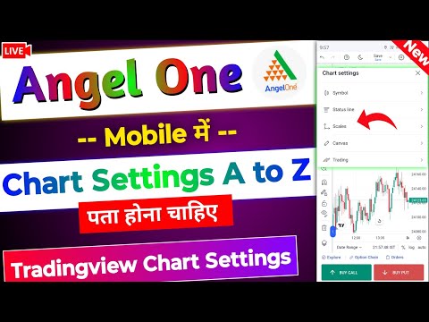 Angel One Chart Settings Full Details - New 2025 | Angel One Tradingview Chart Trading Settings Live