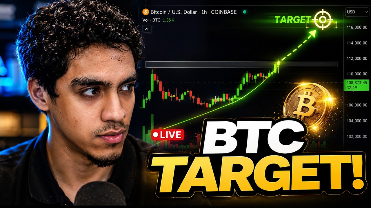 My Bullish Bitcoin Target (Live Trading)🚨