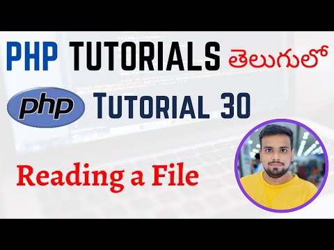 PHP Tutorials in Telugu Lesson 30 Reading a File with PHP