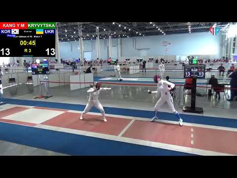 Kazan 2021 SWE - L16 - Kang KOR v Kryvytska UKR