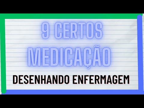 9 certos na administração de medicação #enfermagem / DesenhandoEnfermagem